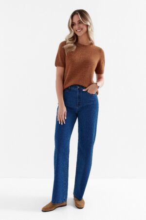 SPODNIE SZEROKIE CIEMNY BLUE