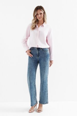 SPODNIE SZEROKIE LIGHT DENIM