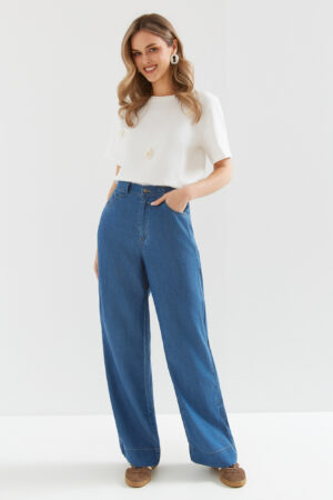 SPODNIE GRANAT Z GUMĄ