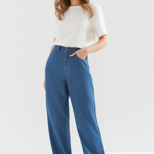 SPODNIE GRANAT Z GUMĄ